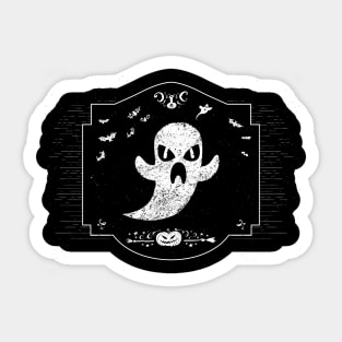 Spooky Ghost Sticker